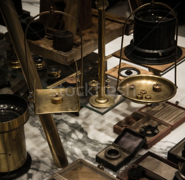 Stock photo: Old cooper scales