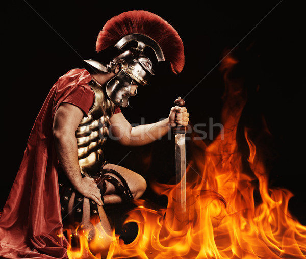 Portrait of a legionary soldier Stock photo © Nejron