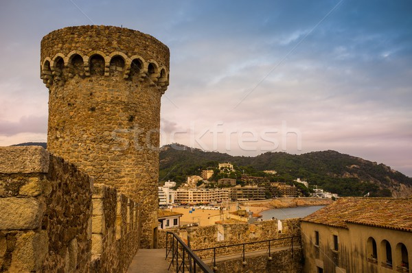 Tower of Vila Vella fortress, Tossa de Mar Stock photo © Nejron