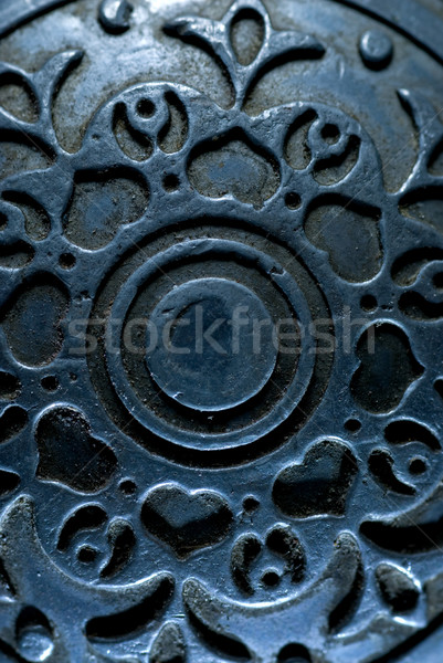 Jahrgang antiken Metall Textur abstrakten Licht Stock foto © Nejron