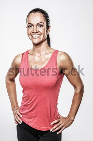 Güzel atlet kadın eğitim spor sağlık Stok fotoğraf © Nejron