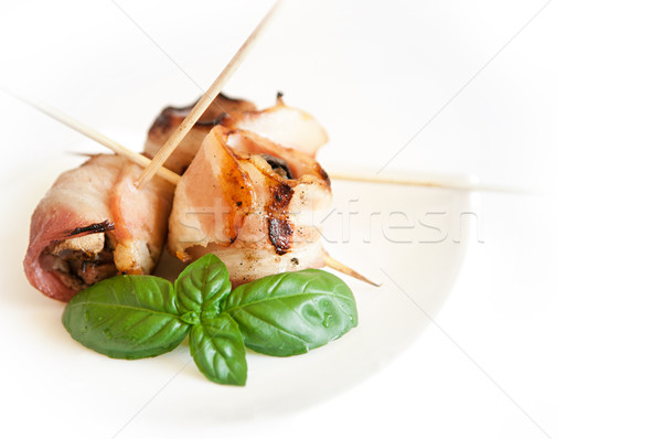 grilled Bacon rolls Stock photo © Neliana