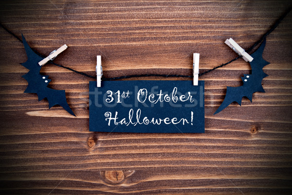 Label with 31st October Halloween Stock photo © Nelosa