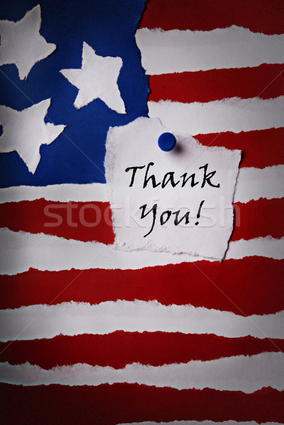 Old Thank You Note Stock photo © Nelosa