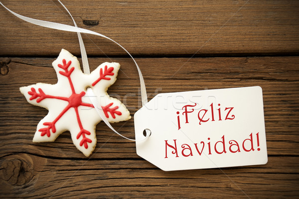Feliz Navidad, Spanish Christmas Greetings Stock photo © Nelosa