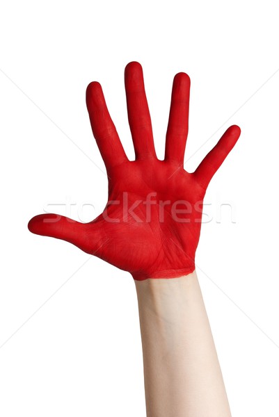 red hand Stock photo © Nelosa