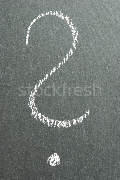 question mark on blackboard Stock photo © Nelosa