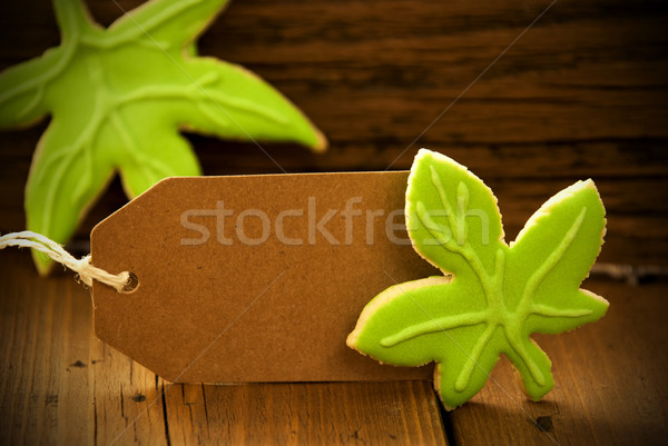Brown Organic Label With Empty Copy Space And Frame Stock photo © Nelosa