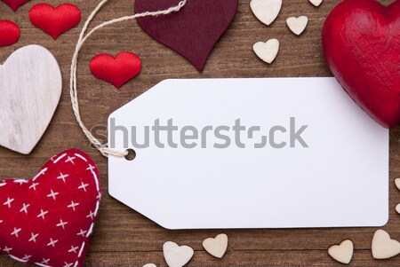 Read Hearts, Label, Copy Space Stock photo © Nelosa