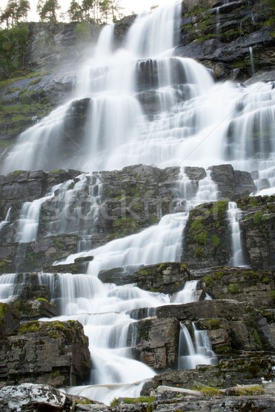 norwegian waterfall Stock photo © Nelosa