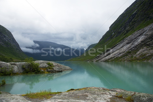 Lake With Mountains, Norway Stock photo © Nelosa