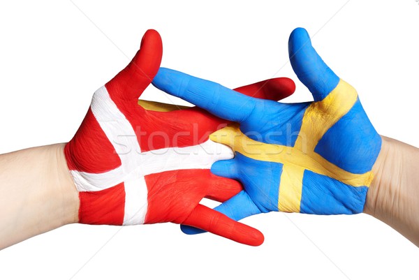 two painted hands Stock photo © Nelosa