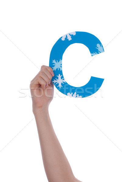 Hand Holding C Stock photo © Nelosa