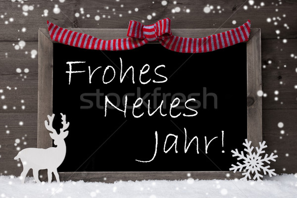 Gray Christmas Card, Snowflakes, Loop, Neues Jahr Mean New Year Stock photo © Nelosa