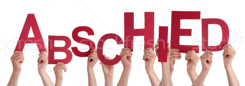 Mensen woord vaarwel veel kaukasisch Stockfoto © Nelosa