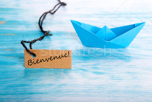 Stock photo: Bienvenue Tag