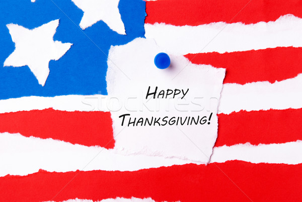 Happy Thanksgiving Notepad Stock photo © Nelosa