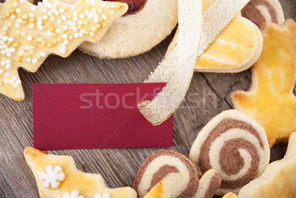 christmas cookies baking background Stock photo © Nelosa