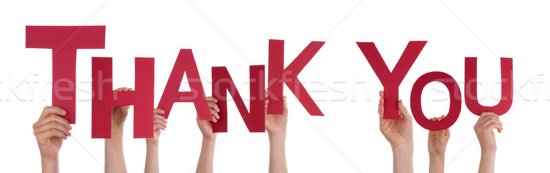 People Holding Thank You Stock photo © Nelosa