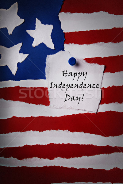 Happy Independence Day Note Stock photo © Nelosa
