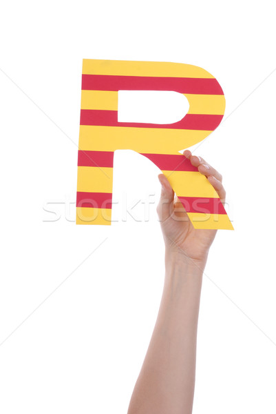 Person Holding R Stock photo © Nelosa