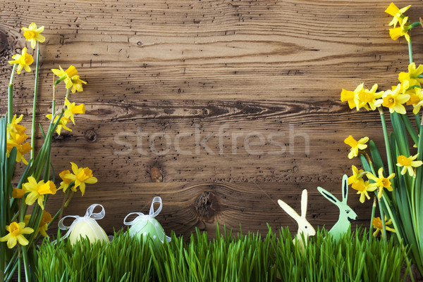 Easter Decoration, Gras, Copy Space Stock photo © Nelosa