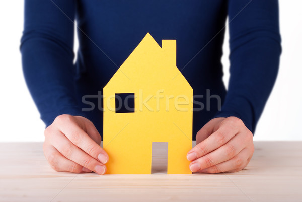 Hands Holding a House Stock photo © Nelosa