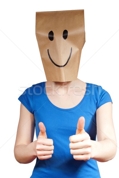 Stock photo: person with a mask