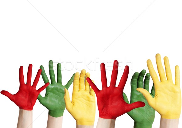 many colorful hands Stock photo © Nelosa