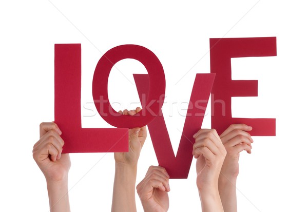 Stock photo: Hands Holding Love