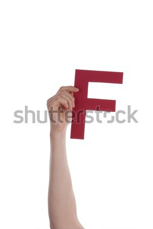 Hand With E Stock photo © Nelosa