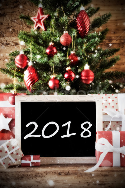 Christmas Tree With Text 2018 Stock photo © Nelosa