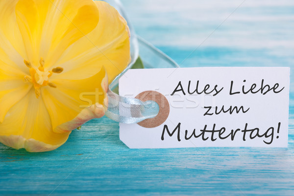 Stock photo: Happy Mothers Day Label