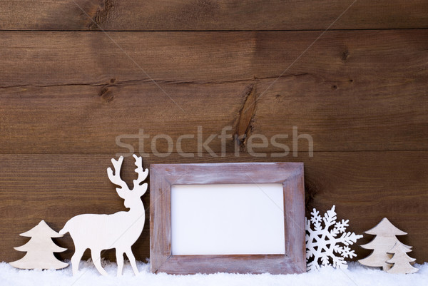 Shabby Chic Christmas Card With Copy Space Stock photo © Nelosa