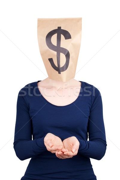 a begging dollar sign Stock photo © Nelosa