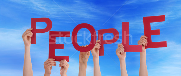Hands Holding People in the Sky Stock photo © Nelosa