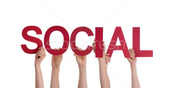 People Holding Social  Stock photo © Nelosa
