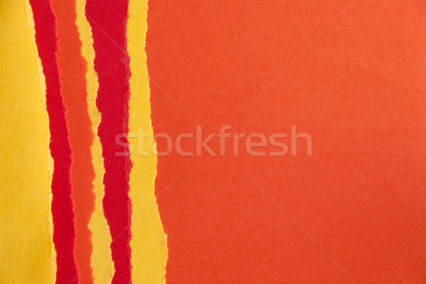 Foto stock: Laranja · textura · do · papel · vermelho · amarelo · cair · papel