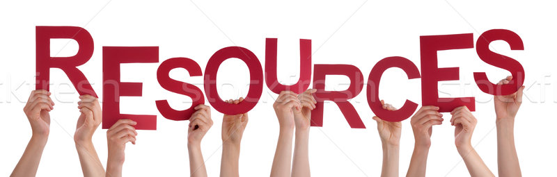 Beaucoup personnes mains rouge mot [[stock_photo]] © Nelosa