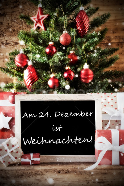 Tree With Weihnachten Means Christmas Stock photo © Nelosa