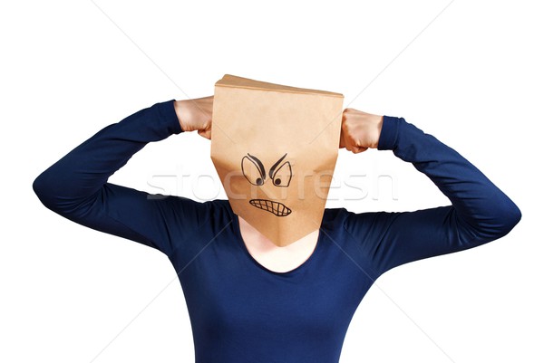 person punshing itself Stock photo © Nelosa