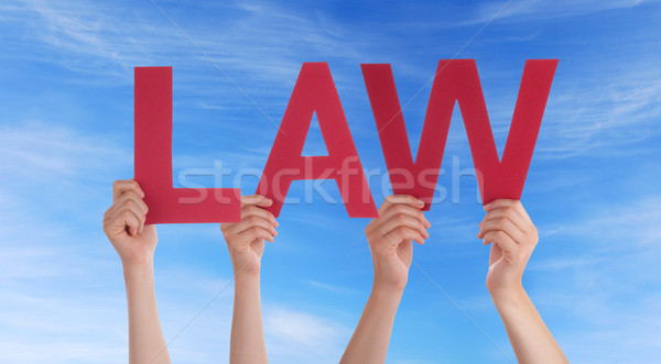 People Holding Law in the Sky Stock photo © Nelosa