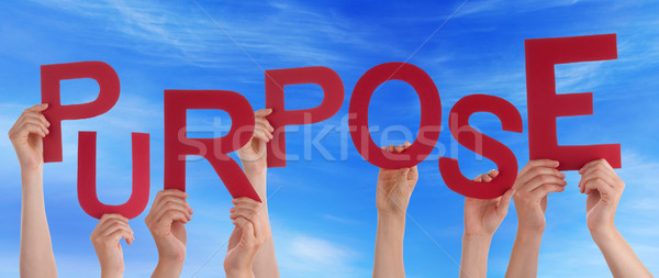 Foto stock: Muchos · personas · manos · rojo · palabra