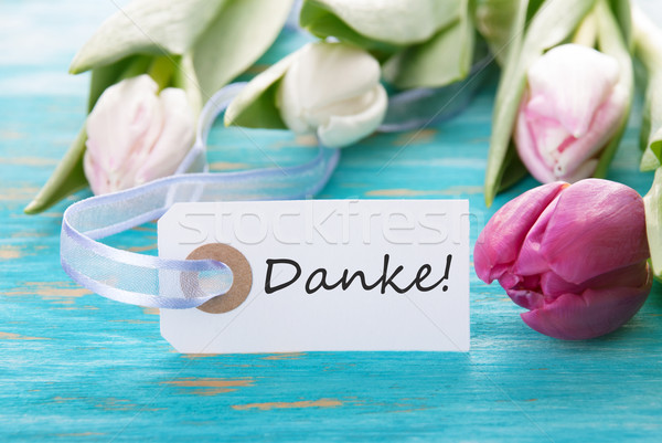 Banner with Danke Stock photo © Nelosa