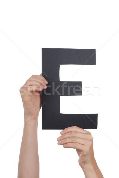 Hands Holding E Stock photo © Nelosa