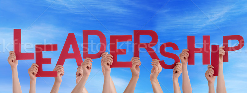 Hands Holding Leadership in the Sky Stock photo © Nelosa