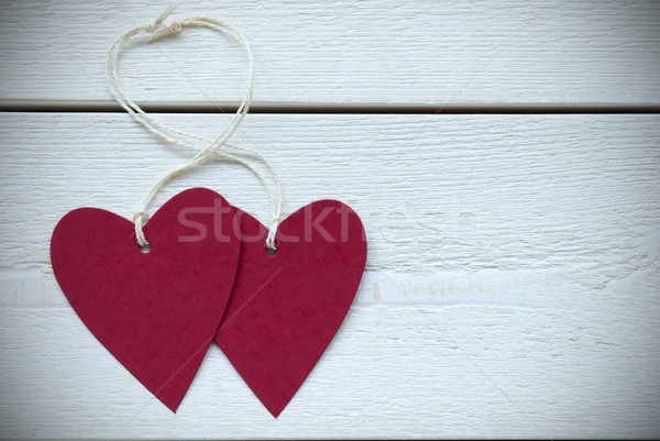 Two Hearts Label With Copy Space Frame Stock photo © Nelosa