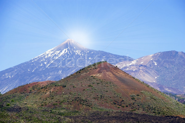 Sunny Vulcano Mountain, Copy Space Stock photo © Nelosa