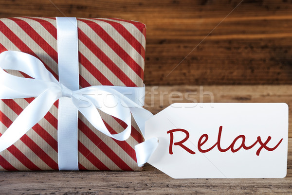 Present With Label, Text Relax Stock photo © Nelosa