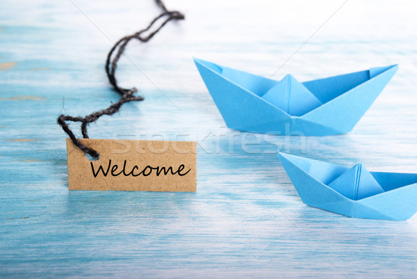 Welcome with Boats Stock photo © Nelosa